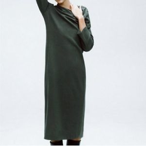 Zara contrast wool blend dress Medium